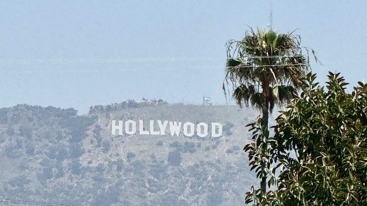 The Hollywood Sign in Los Angeles, California.